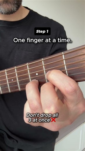 D Chord Made EASY (2 Steps)