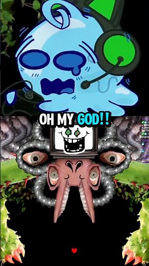 Slime Vtuber FLIPS OUT At The Reveal of Flowey’s New Form! Undertale Blind Reaction! #envtuber #fear