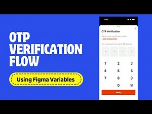Figma Variables: Building a prototype for a verification flow | UI Design