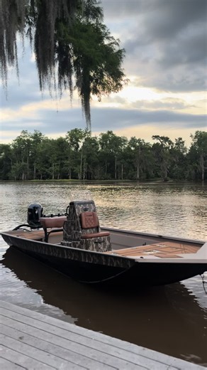 sweet louisiana🐊. #avidboats #fyp #115 #sunset #life | boat