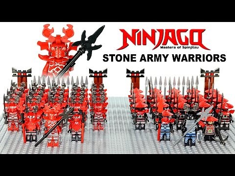 LEGO Ninjago Stone Warriors Army Building w/ General Kozu BOOTLEGO KnockOff Minifigures