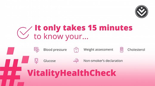 161K views · 50 reactions | Quick, easy, and rewarding – that's the Vitality Health Check experience! Take 15 minutes to prioritise your health today. Plus, with up to 25% back on Vitality rewards, it's a win-win!  Book your Vitality Health Check and complete your Vitality Age assessment today and maximise your Vitality rewards.  discv.co/VitaHealthC | Discovery Vitality | Facebook