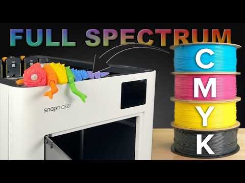 4 Filaments, ALL The Colors - Full Spectrum | CMYK Printing on ANY Printer