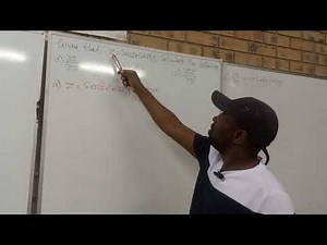 Partial Differentiation 1(Maths N6)