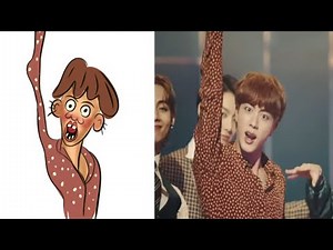 BTS (방탄소년단) 'Dynamite drawing meme - kpop dynamite song drawing meme