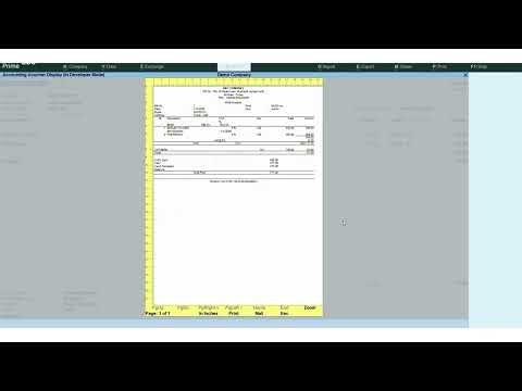Tally Customisation TDL Demo - POS Module