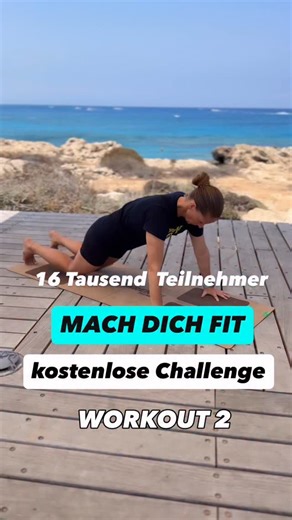🚀 KOSTENLOSE CHALLENGE: Mach dich fit! 🚀 .6 Wochen kostenkos mitmachen- machst du mit und wirst fit. Heute WORKOUT 2 💪 . Für JEDEN geeignet: ✅Anfänger - starte jetzt durch ✅Fortgeschritten - next level erreichen ✅Profis - neue Herausforderungen meistern . Das bekommst du: Der komplette Trainingsplan wird im Broadcast geteilt! Keine versteckten Kosten, keine Tricks - nur pure Motivation und Ergebnisse. Einmal die Woche ein Instagram Live. Viele Tipps und Infos täglich in meinen Stories. Ernähr