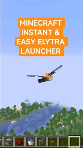 How to Build an Instant Elytra Launcher ⚡#shorts #minecraft