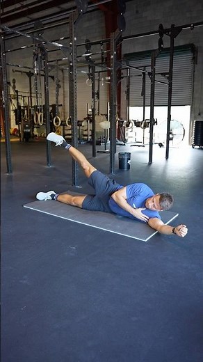 Level 1: Star Plank Modification (Side-Lying Hip Abduction): Demonstration