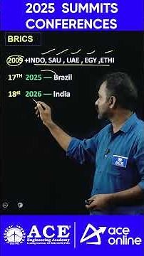 2025 Summits & Conferences: Must-Know Current Affairs | ACE Engineering Academy