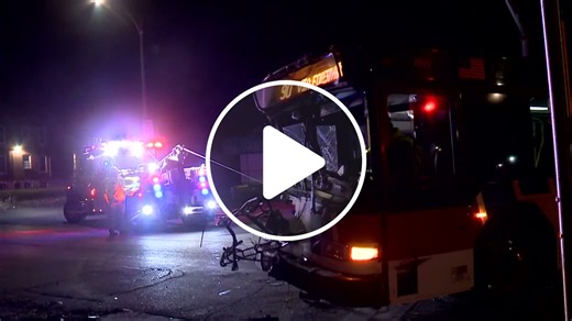 MetroBus crashes into a building in St. Louis; 5 hospitalized - NewsBreak