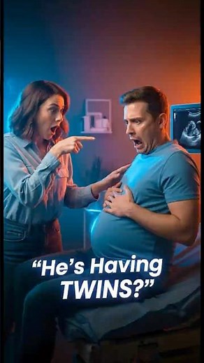 A Man… Pregnant with Twins?! #AIGenerated #twins #FutureHuman #mindblowing #ViralVideo