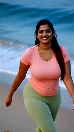 Holyday Walking on the Beach with Light Green Legging🌴| Trending Fashions 2025