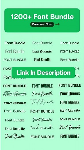 1200+ Free Font Bundle || Download- Link In Description| #font #graphicdesign #design