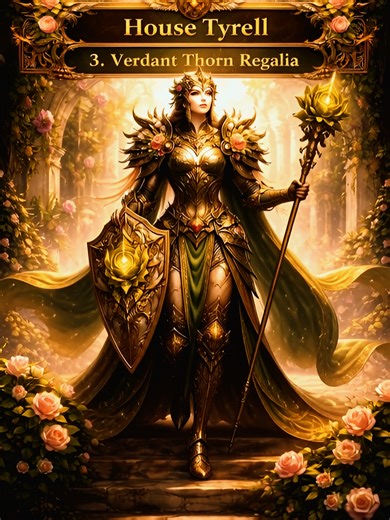 What if the great houses of Game of Thrones were reborn as legendary warriors wearing mythic, house-forged armor? From the golden dominance of House Lannister, the drowned fury of House Greyjoy, the poisoned elegance of House, Tyrell, the terror of House Bolton, to the unyielding strength of House Tully - each armor is designed with a unique silhouette, philosophy, and cinematic presence. Epic fantasy meets Al art #EpicFantasy #WesterosVibes #got #hotd