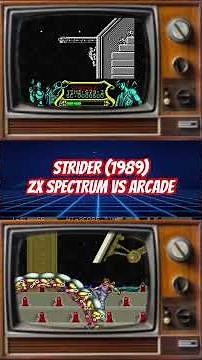 Strider (1989) ZX Spectrum vs Capcom arcade short retrogaming gameplay comparison #gaming #shorts