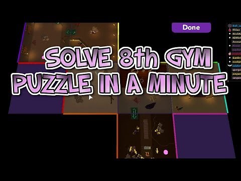 Solve 8th Gym Puzzle In a Minute EASY | Pokemon Brick Bronze