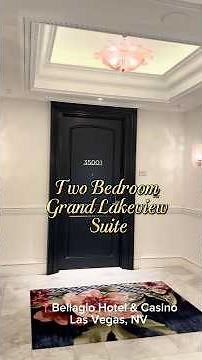 Bellagio Two Bedroom Grand Lakeview Suite Room Tour | Las Vegas Hotel Short
