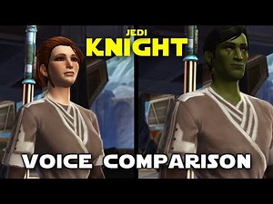Star Wars: The Old Republic - Jedi Knight's Voice Comparison