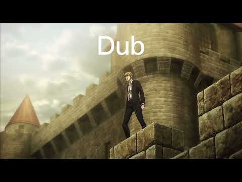 Eren Yeager (attack titan) roar sub vs dub