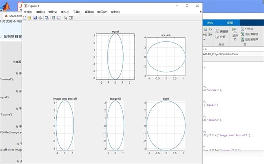 【MATLAB-算法仿真】15-5.MATLAB图像绘制：二维绘制-使用不同的MATLAB坐标轴控制指令，观察各种坐标轴控制指令的影响