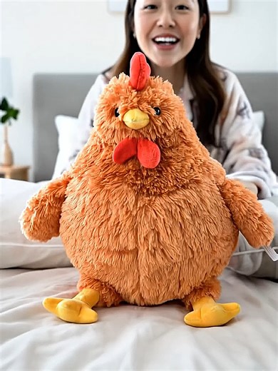 Fluffy Chicken Stuffed Toy for Emotional Support
