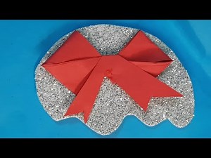 How to make a Paper bow step by step for beginners