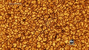 13K views · 578 reactions | SURFACE OF THE SUN: The National Science Foundation has shared high-resolution images of what is the most detailed look at the sun yet, with kernel-shaped “boiling” plasma cells each about the size of Texas. David Muir reports. https://abcn.ws/319Gd6l | ABC World News Tonight with David Muir | Facebook