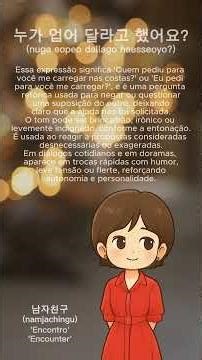 Vocabulário coreano além do básico: resposta direta e natural 💘 Dorama Encontro Encounter Boyfriend