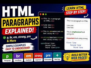 HTML Paragraphs Explained for Beginners