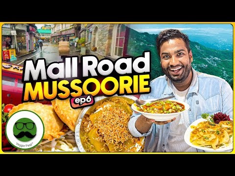 Mussoorie Mall Road Food Tour | Kalsang Momo, Laphing & More | Veggie Paaji Dehradun
