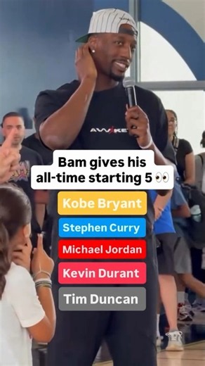 Bam's Top-5 NBA players ALL-TIME 🍿👀