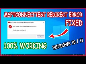 How to Fix Msftconnecttest Redirect Error on Windows 10 / Windows 11 PC - Easy Solution - CodeOne LK