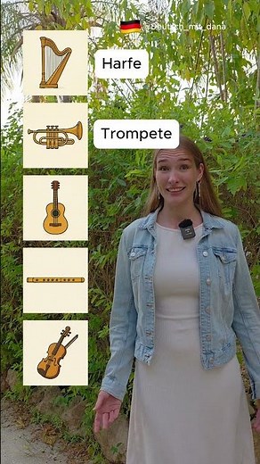 Musikinstrumente auf Deutsch