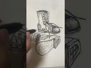 How to draw boots