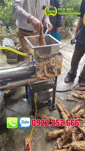 Máy Xay Vắt Nghệ Sắn Dây Liên Hoàn – Xay & Vắt Cùng Lúc, Tinh Bột Nghệ/Gừng/Sắn Dây Sạch Nguyên Chất