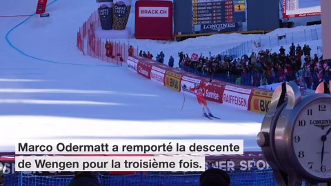 Descente de Wengen: Odermatt encore le roi du Lauberhorn