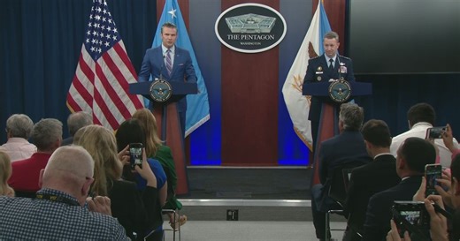 Defense Secretary and Joint Chiefs Chair Hold News Conference