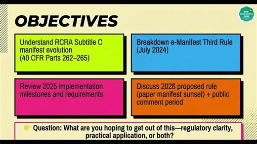 What s Going On with Hazardous Waste Manifests? DFW Environmental Pros April 2026 Webinar | DFW Environmental Pros