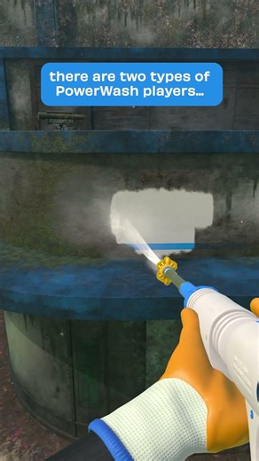 They will do everything but use the ladder or Scissorlift🪜💦#PowerWashSimulator2 #SimulatorGames