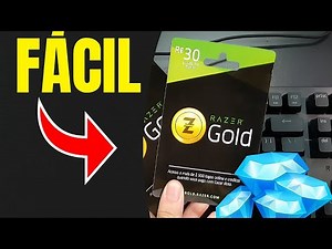 TUTORIAL DE COMO USAR GIFT CARD DA RAZER GOLD E RECARREGAR DIAMANTES NO FREE FIRE