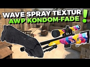 CS:GO - Wave Spray Textur Tutorial + AWP Kondom Fade patentiert!