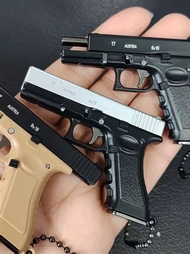 This tiny alloy model is way more detailed than expected 👀🔥 A 1:3 scale Alloy Mini Pistol Model Keychain designed as a decorative collectible toy. Disassemblable parts, solid alloy feel, and perfect for EDC, bags, or desk display. ⚠️ Decorative collectible only — not a real weapon. 🛒 Link in bio #tiktokmademebuyit#miniature#keychain#collectibles#edc#bagcharm#desksetup#toylvia
