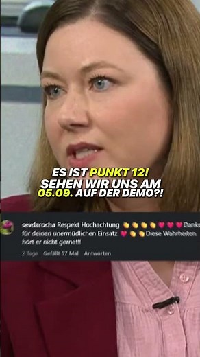 Es ist PUNKT 12❗️Und morgen ist es endlich so weit, ich demonstriere!!