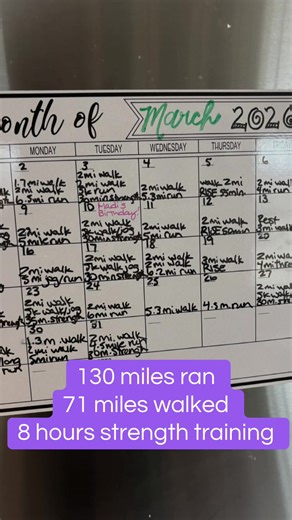 Grateful for a body that allows me to show up and do what I love ! Excited to see where April takes me. #grateful #marathontraining #goals #womenshealth #strongwomen