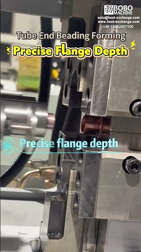 How Tube Ends Are Beaded Automatically | Pipe Beading Machine #shorts