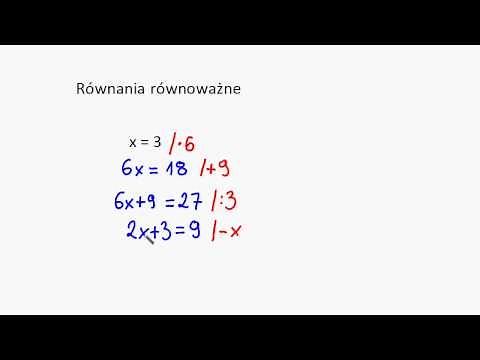 Równania równoważne