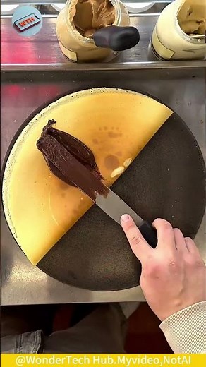 chocolate-pancake 🍫#wow #crafts #skills #streetfood #pancake #delicious #sweet #shorts #handmade