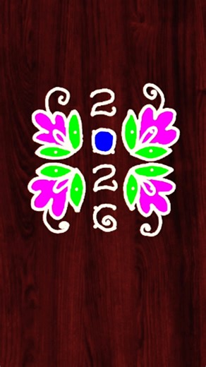 ✨ న్యూ ఇయర్ స్పెషల్ మగ్గులు | సింపుల్ & ఈజీ డిజైన్#anuvemuri #muggulu #newyearrangoli #simplerangoli