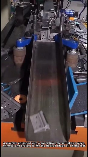 Door Hinge Manufacturing Through a Metal Forming Machine